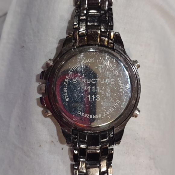 Structure Men's Chronograph watch .. selling as is needs Battery and band - Picture 6 of 11
